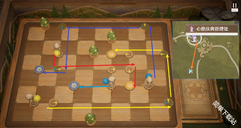 无限暖暖祈愿森林配送小游戏摆放通关方法