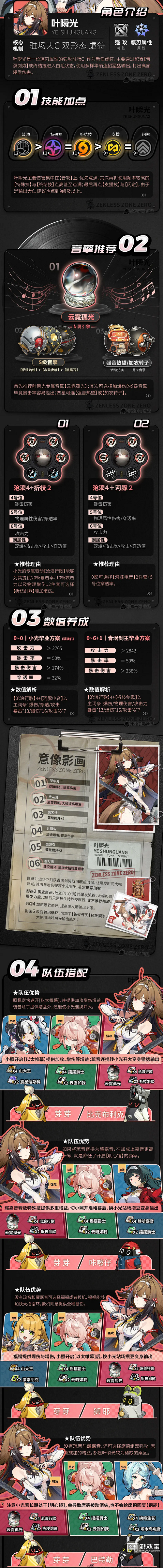 绝区零叶瞬光怎么培养 培养材料一览