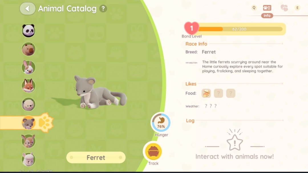 《心动小镇》雪貂位置及喜爱食物分享