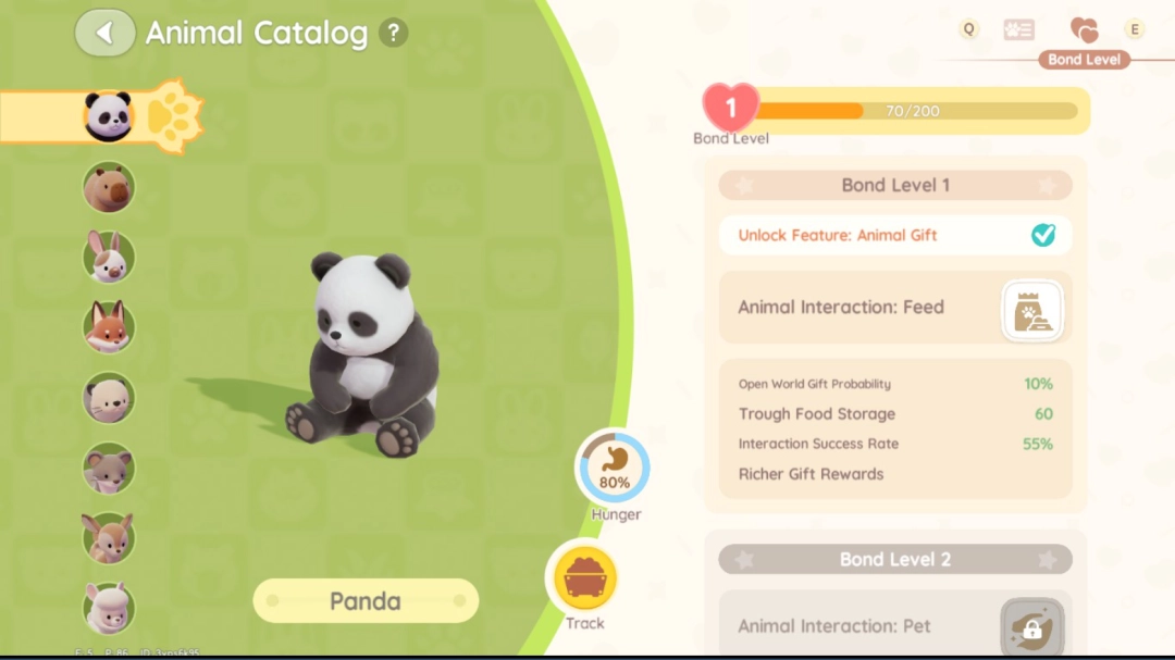《心动小镇》熊猫位置及喜爱食物分享