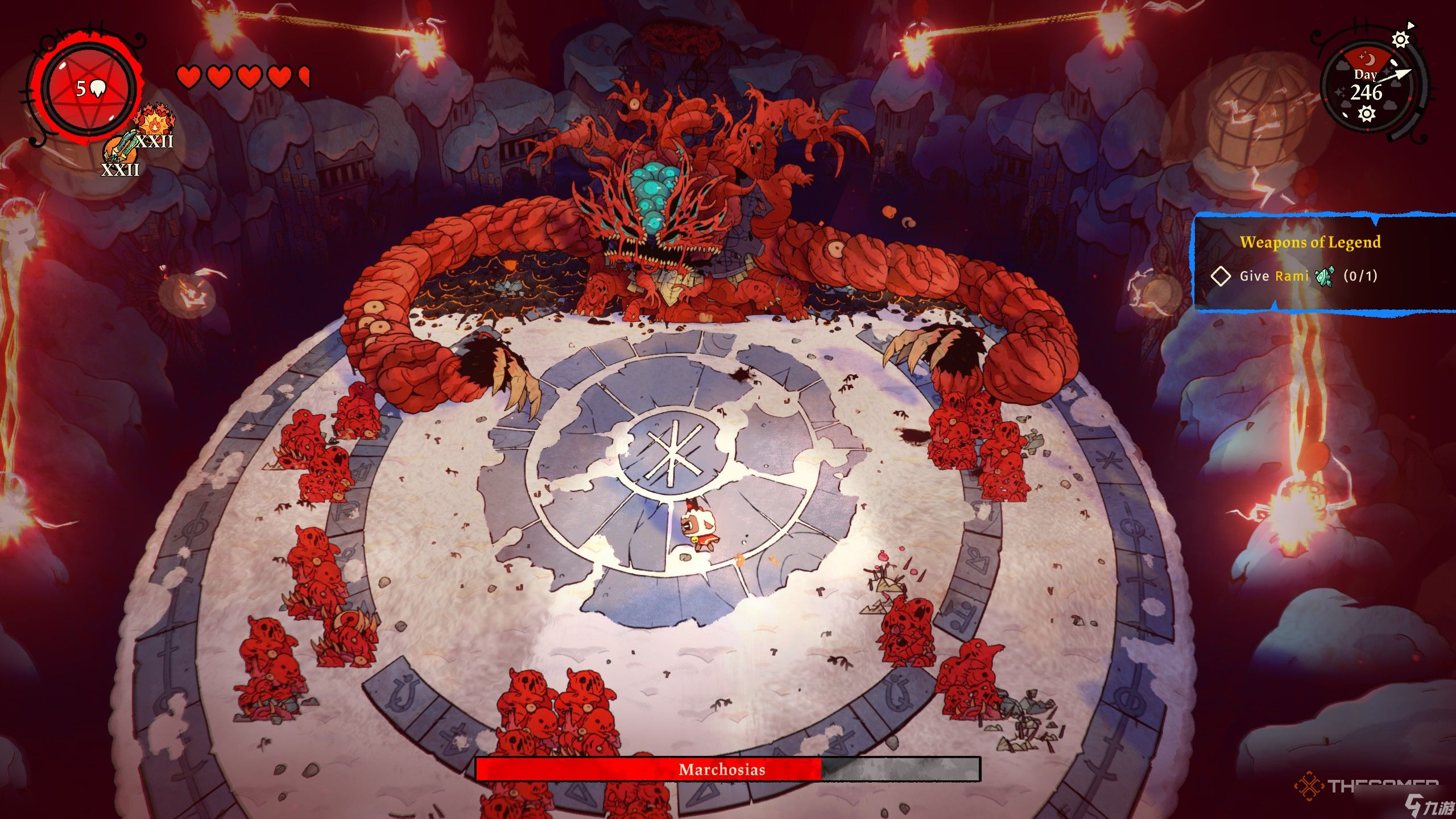 如何在《羊羔绒：羊村》（Cult of the Lamb: Woolhaven）中击败马尔科西亚斯