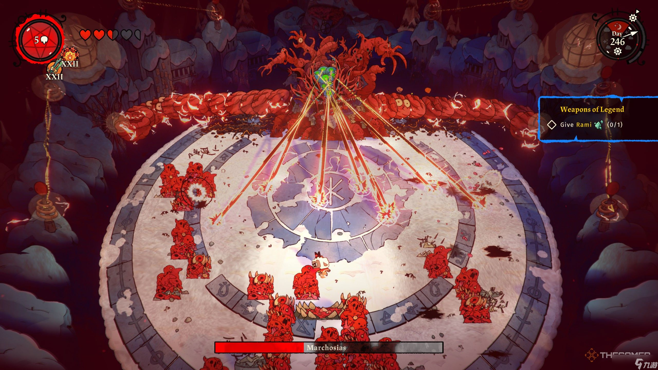 如何在《羊羔绒：羊村》（Cult of the Lamb: Woolhaven）中击败马尔科西亚斯