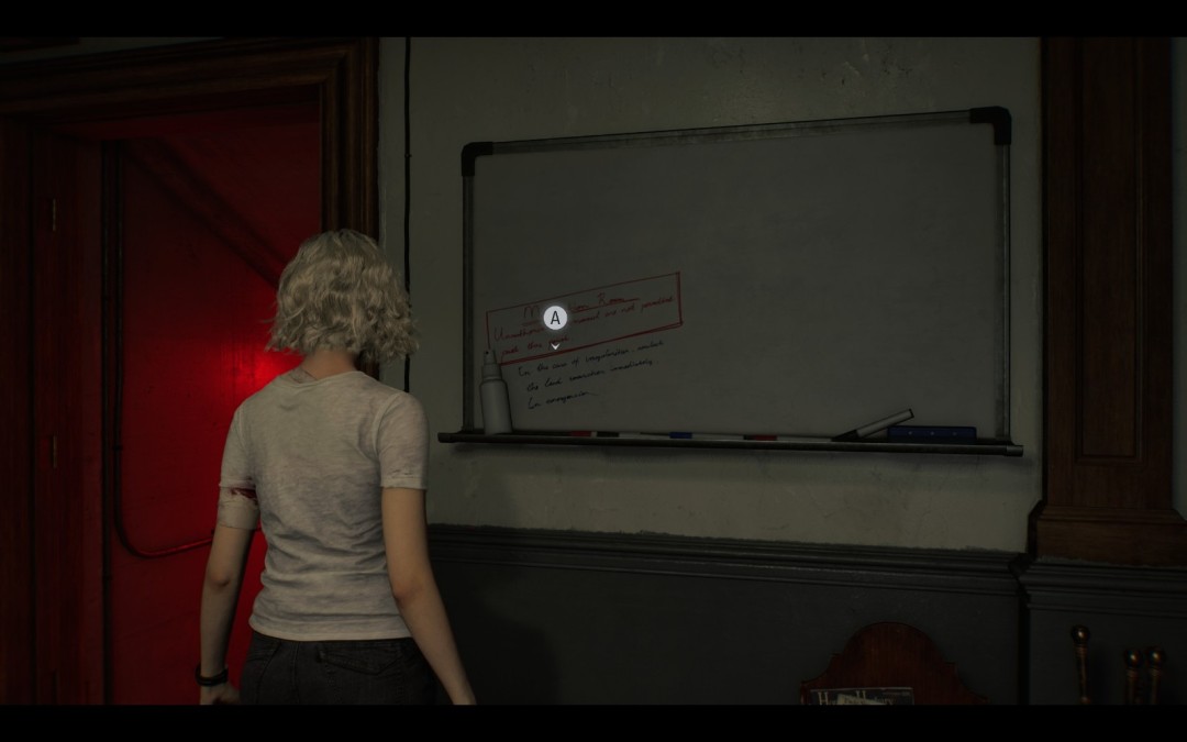 《生化危机9：安魂曲》白板上的潦草字迹位置分享