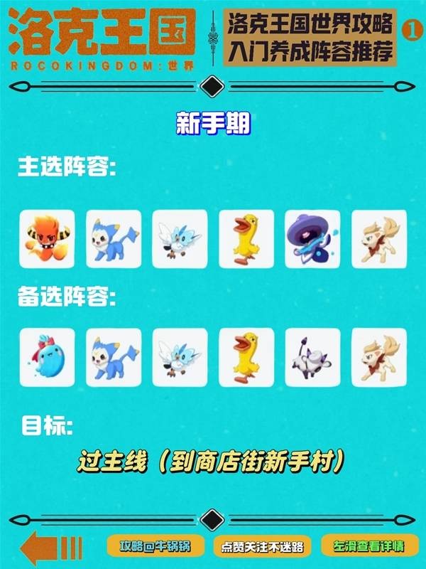 洛克王国世界阵容怎么搭 洛克王国世界阵容前中后期队伍组合参考