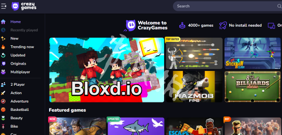 CrazyGames在线即玩版下载安装-CrazyGames官网打开即玩手机客户端最新版本