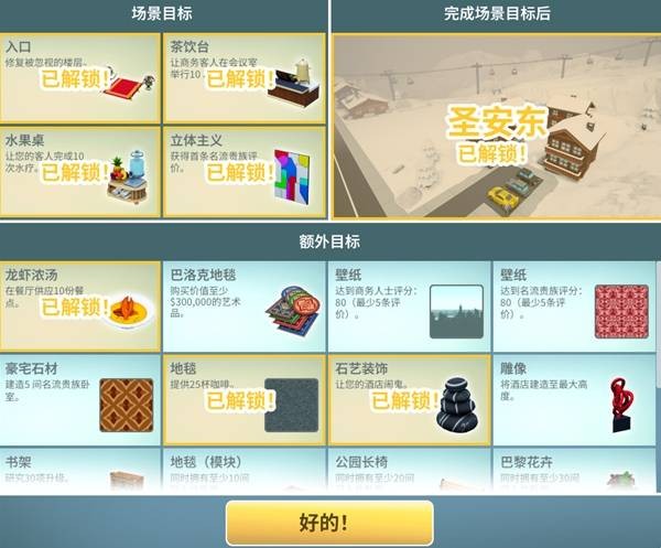 酒店建筑师全物品解锁指南