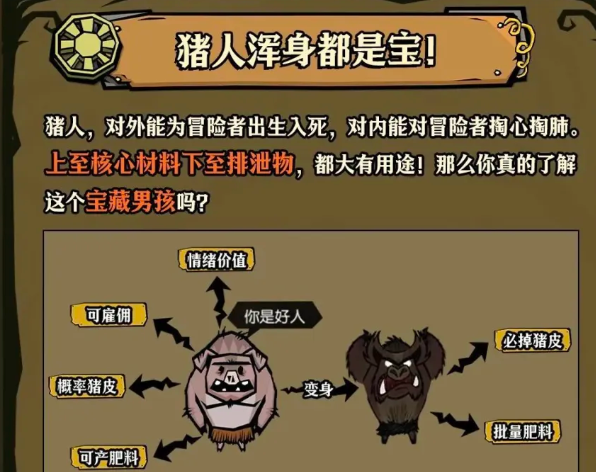 饥困荒野猪人使用手册 饥困荒野猪人角色玩法与生存技巧全攻略