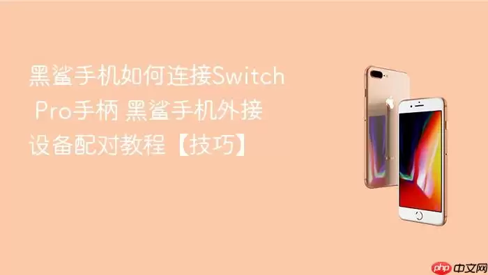 黑鲨手机如何连接Switch Pro手柄 黑鲨手机外接设备配对教程【技巧】