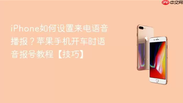 iPhone如何设置来电语音播报？苹果手机开车时语音报号教程【技巧】
