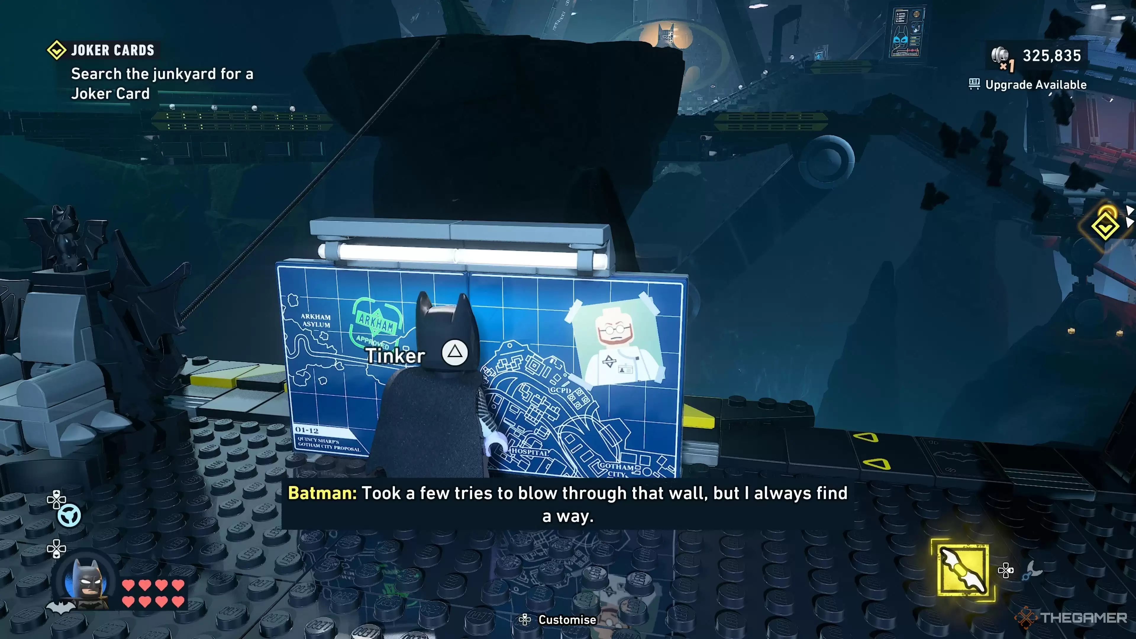 《Lego Batman: Legacy Of The Dark Knight》调侃了《蝙蝠侠：阿甘之城》的彩蛋
