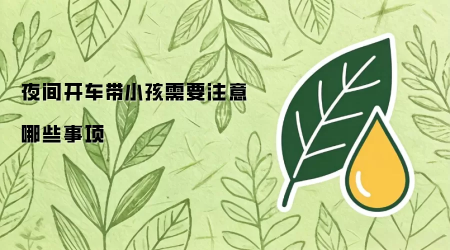 夜间开车带小孩需要注意哪些事项