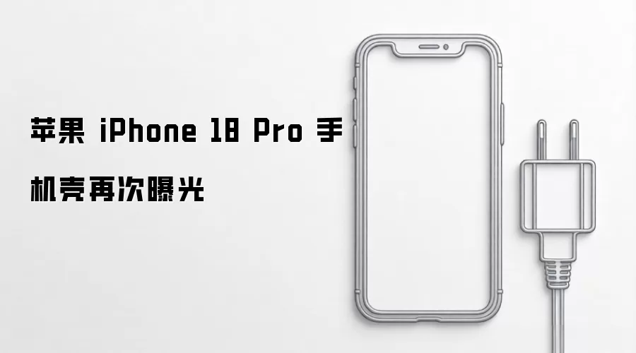 苹果 iPhone 18 Pro 手机壳再次曝光