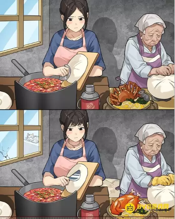 《媳妇找茬》婆媳做饭怎么过-婆媳做饭找出十处不同图文攻略