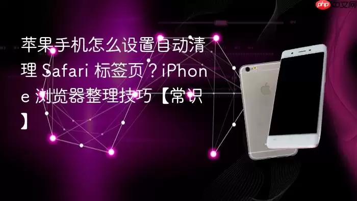 iPhone如何自动清理Safari标签页：苹果手机浏览器整理小技巧_常识篇