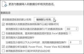 Excel数据透视表默认布局数据修改方法