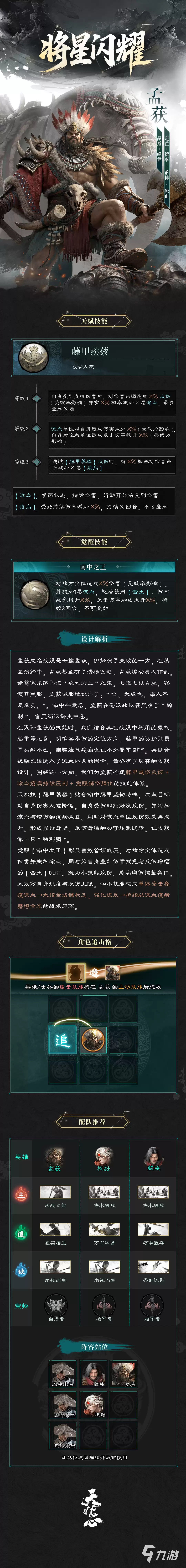 三国天下归心孟获厉害吗 三国天下归心孟获技能及配队解析