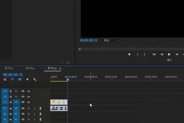 premiere如何制作三分屏效果
