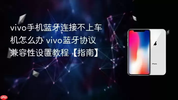 vivo手机蓝牙连接不上车机怎么办 vivo蓝牙协议兼容性设置教程指南