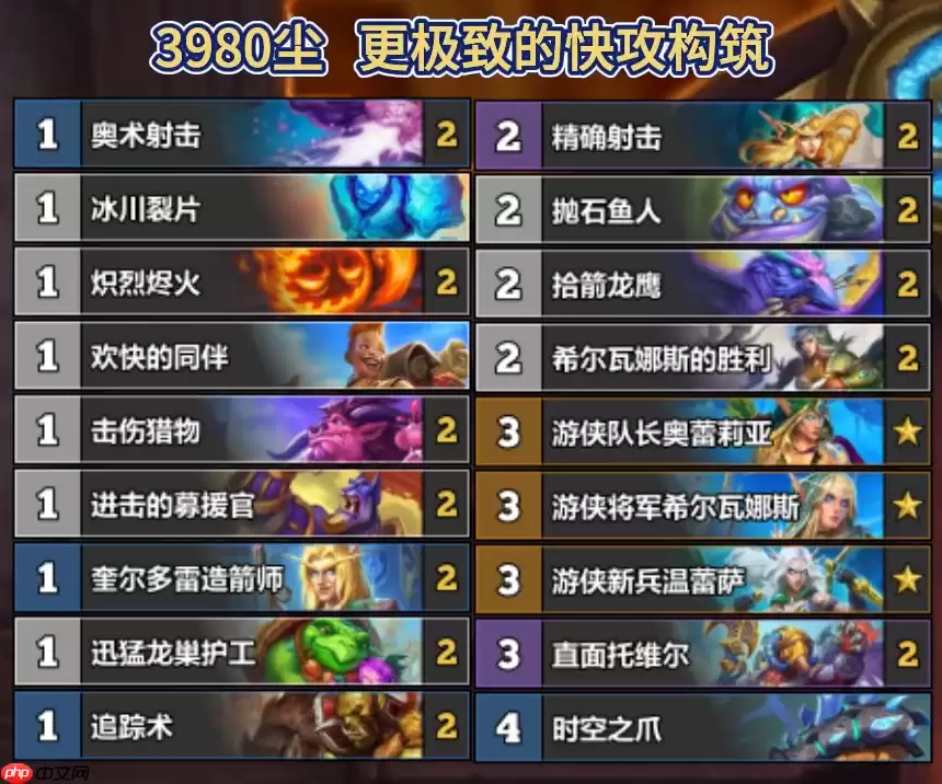 炉石传说标准T7猎卡组如何搭配-炉石标准T7猎卡组5月2026