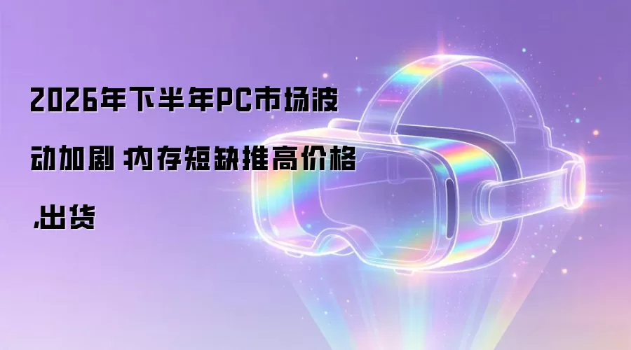 2026年下半年PC市场波动加剧：内存短缺推高价格，出货
