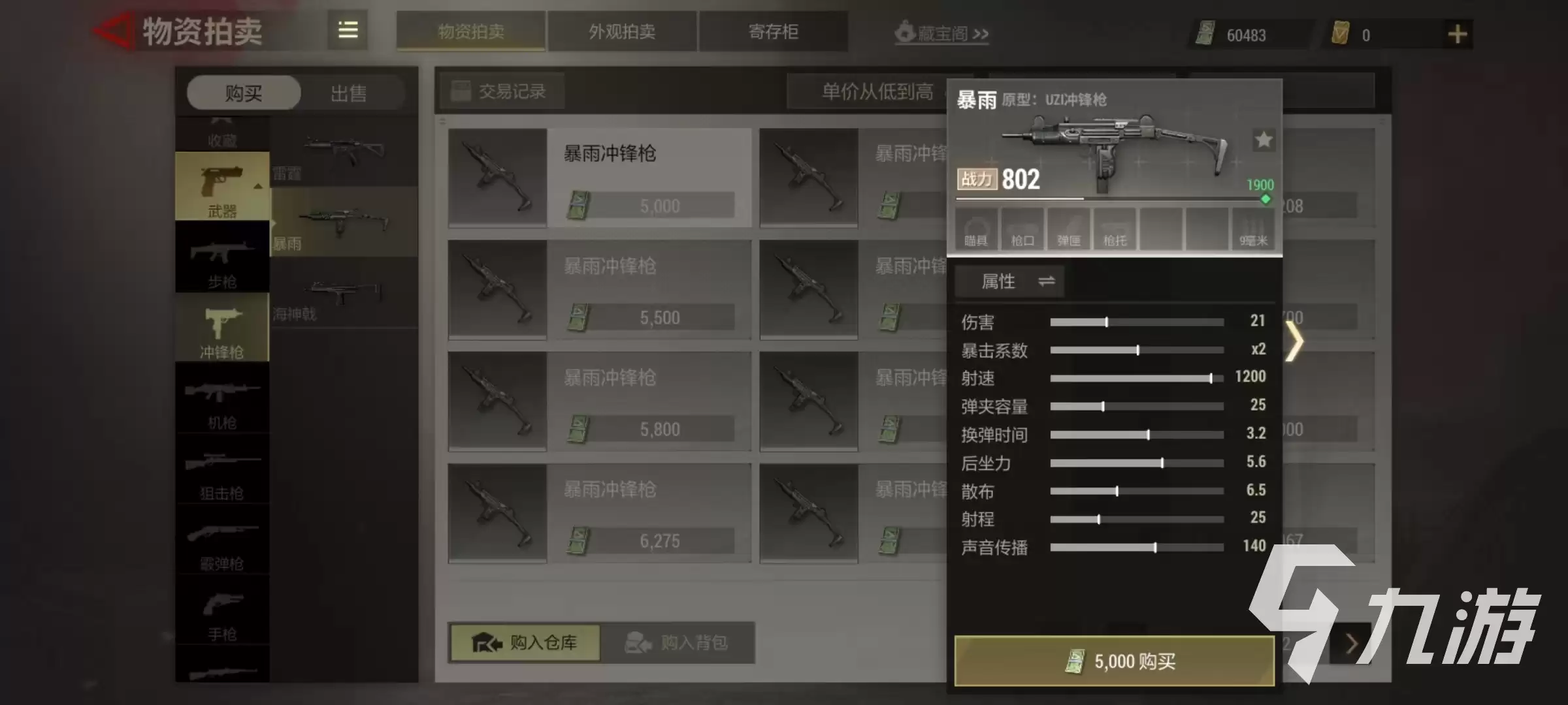 超凡先锋暴雨冲锋枪最强配件怎样配 暴雨冲锋枪最强配件推荐