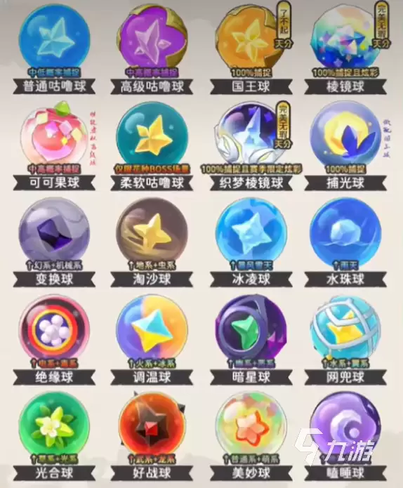 洛克王国世界咕噜球全图鉴：种类 获取方式 与 使用技巧详解