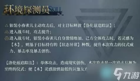 重返未来：1999银装小春雀儿角色介绍