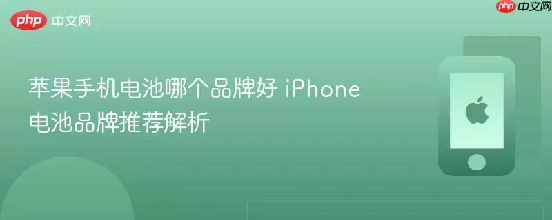 苹果手机电池哪个品牌好：iPhone电池品牌推荐解析