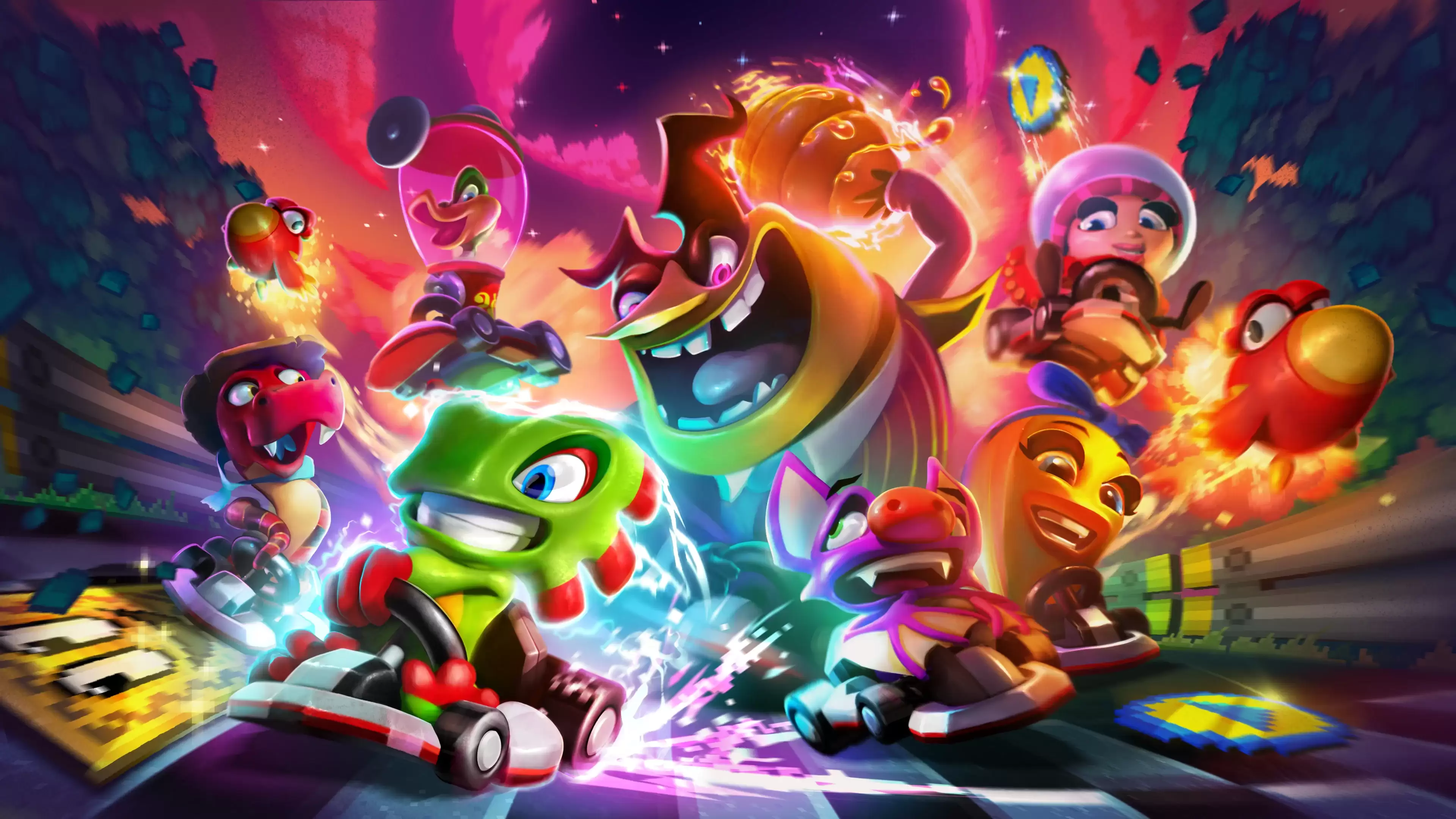 《Super Yooka-Laylee Kart》正式公布：充满 SNES 版 Super Mario Kart 风格