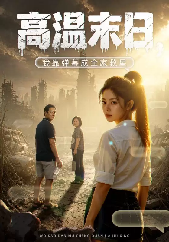 短剧《高温末日，我靠弹幕成全家救星》剧情介绍