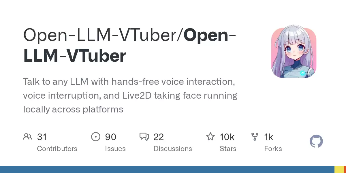 Open-LLM-VTuber 开源项目：带来免提语音交互与本地 Live2D 驱动的 AI 虚拟主播新体验