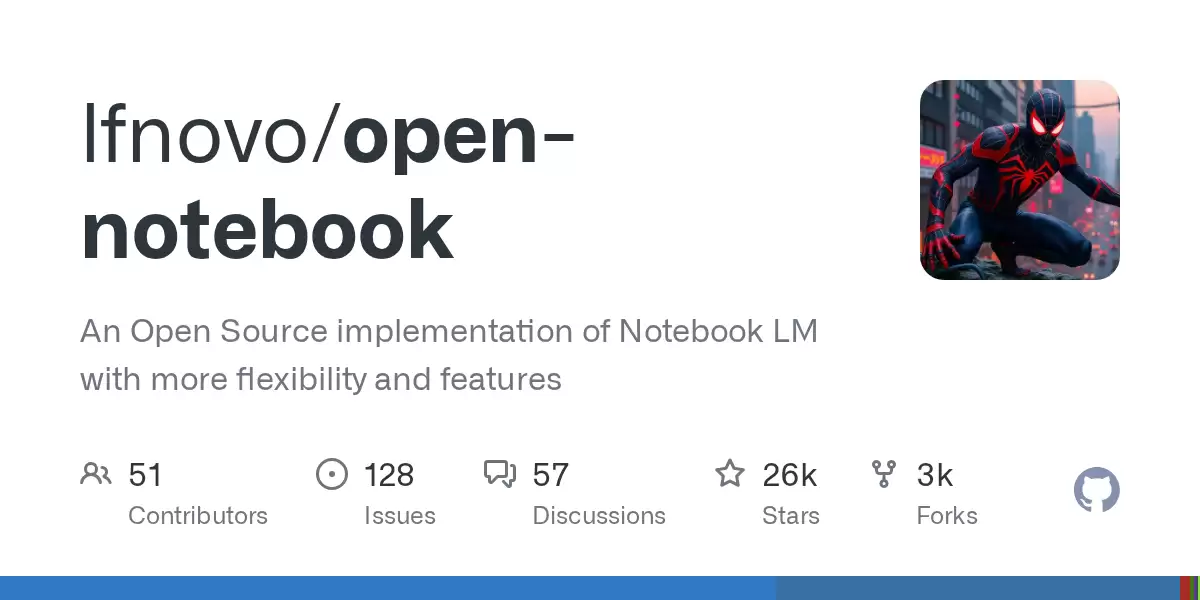 Open-Notebook：高灵活性 Notebook LM 开源实现正式登陆 GitHub