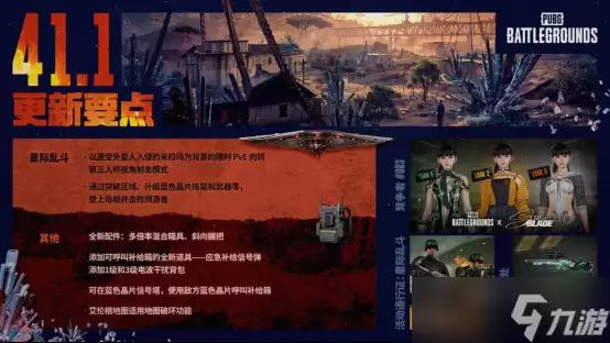 PUBG 41.1版本于4月9日上线 星际乱斗新模式 剑星IP联动 aespa限时回归