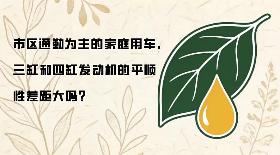 市区通勤为主的家庭用车：三缸和四缸发动机的平顺性差距大吗？