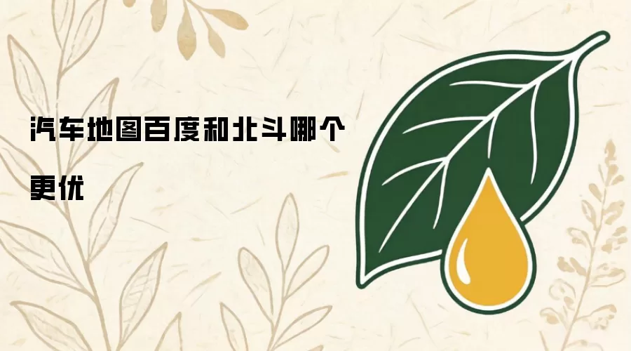 汽车地图百度和北斗哪个更好