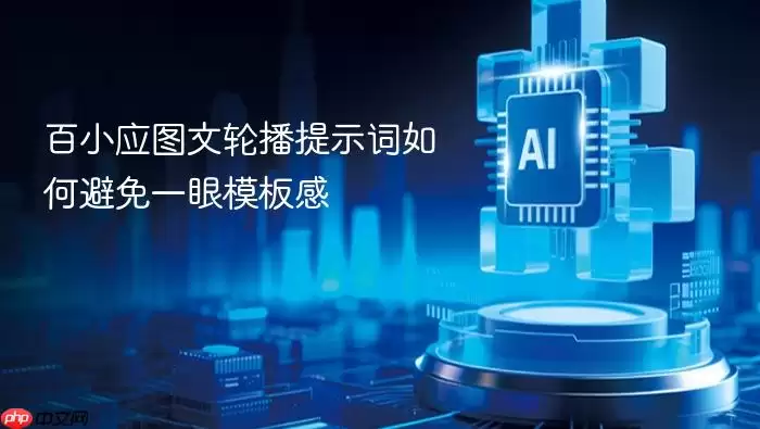 百小应图文轮播提示词怎么避免一眼模板感