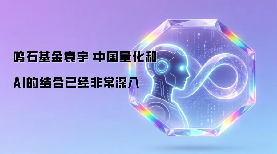 鸣石基金袁宇:中国量化和AI的结合已经非常深入