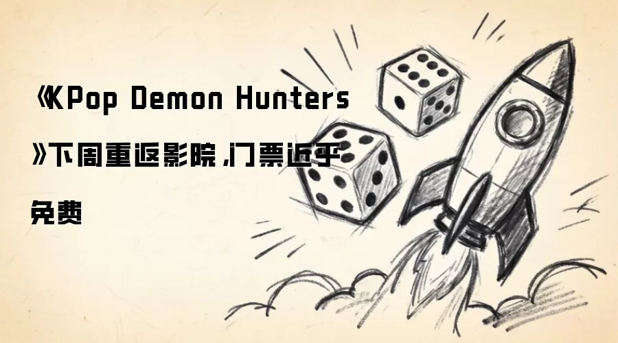 《KPop Demon Hunters》下周重返影院,门票近乎免费
