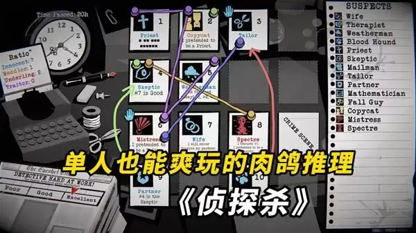 全新肉鸽推理游戏《侦探杀罪恶之城》