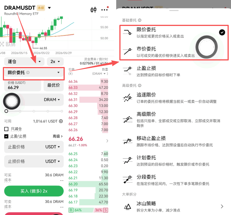 欧艺OKX怎么做多存储芯片ETF?欧艺DRAM合约交易教程2026