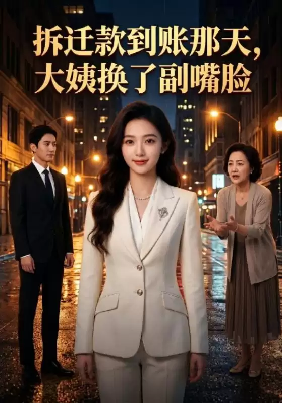 短剧《拆迁款到账那天:大姨换了副嘴脸》剧情介绍