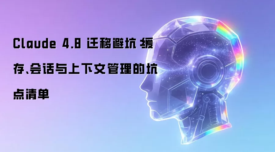 Claude 4.8 迁移避坑：缓存与会话及上下文管理坑点清单