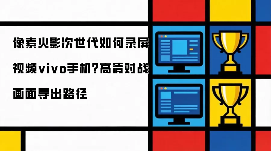 像素火影次世代如何录屏视频vivo手机？高清对战画面导出路径