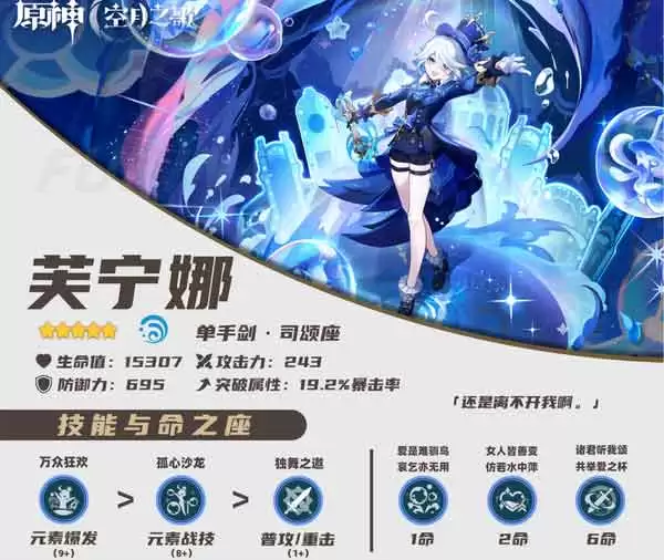 原神芙宁娜养成攻略 芙宁娜一图流培养攻略
