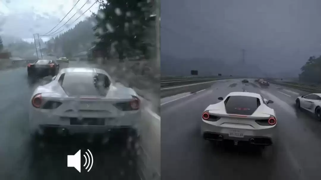 雨天效果对比：《极限竞速：地平线6》vs《驾驶俱乐部》