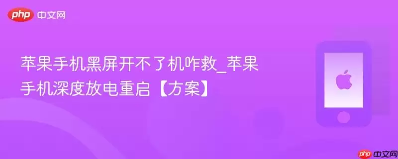 苹果手机黑屏开不了机咋救_苹果手机深度放电重启【办法】