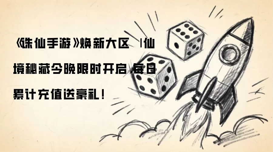 《诛仙手游》焕新大区 | 仙境秘藏今晚限时开启:每日累计充值送豪礼！