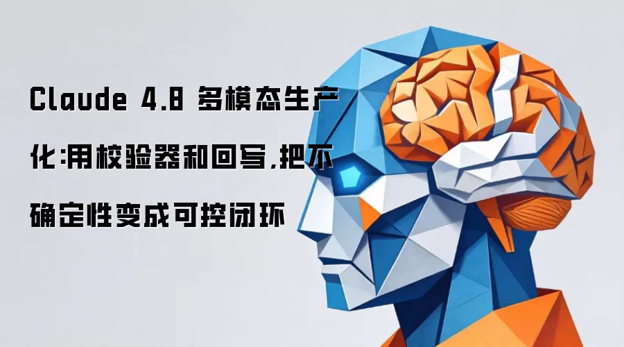 Claude 4.8 多模态生产化:用校验器和回写,把不确定性变成可控闭环