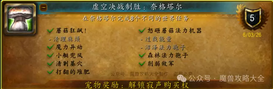 魔兽世界虚空决战致胜：奈格塔尔成就指南
