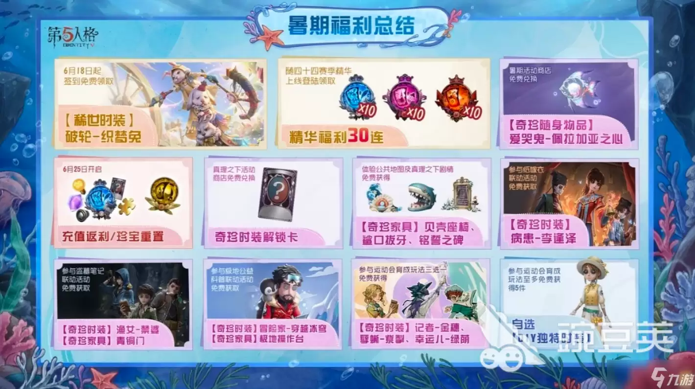 第五人格暑期福利介绍 第五人格暑期福利有哪些